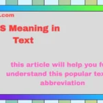 GTS Meaning in Text