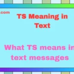 TS Meaning in Text