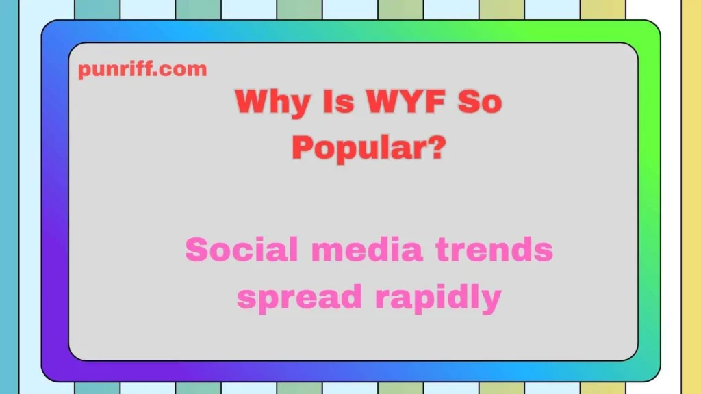 Why Is WYF So Popular?