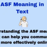 ASF Meaning in Text