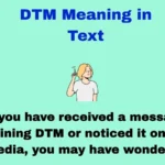 DTM Meaning in Text
