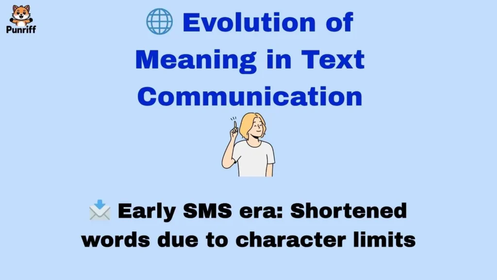 🌐 Evolution of Meaning in Text Communication