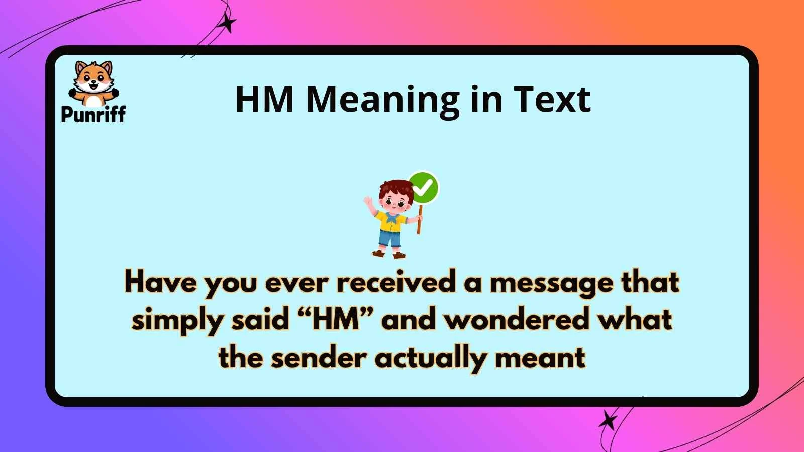HM Meaning in Text