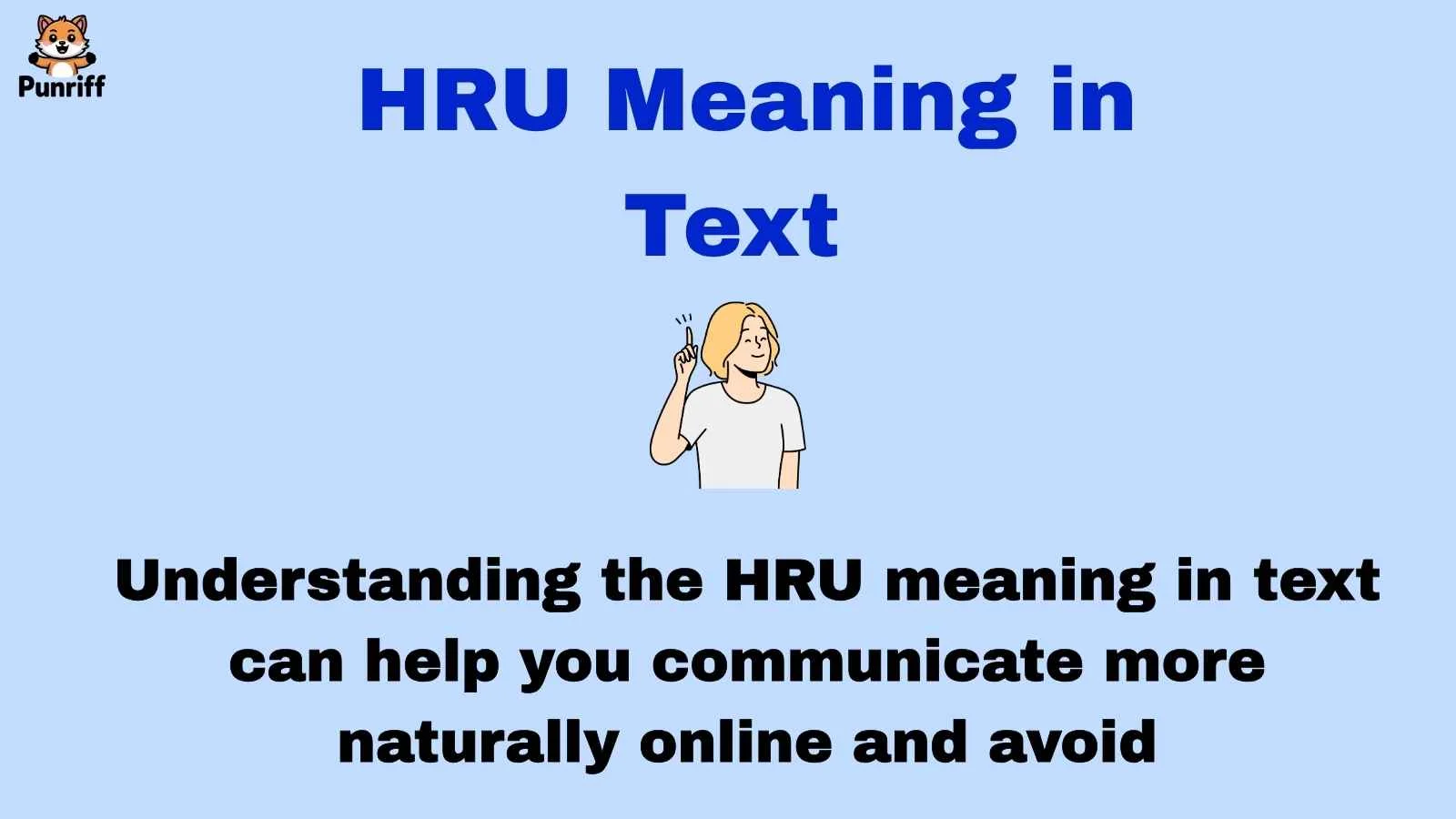 HRU Meaning in Text