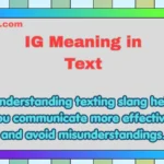 IG Meaning in Text