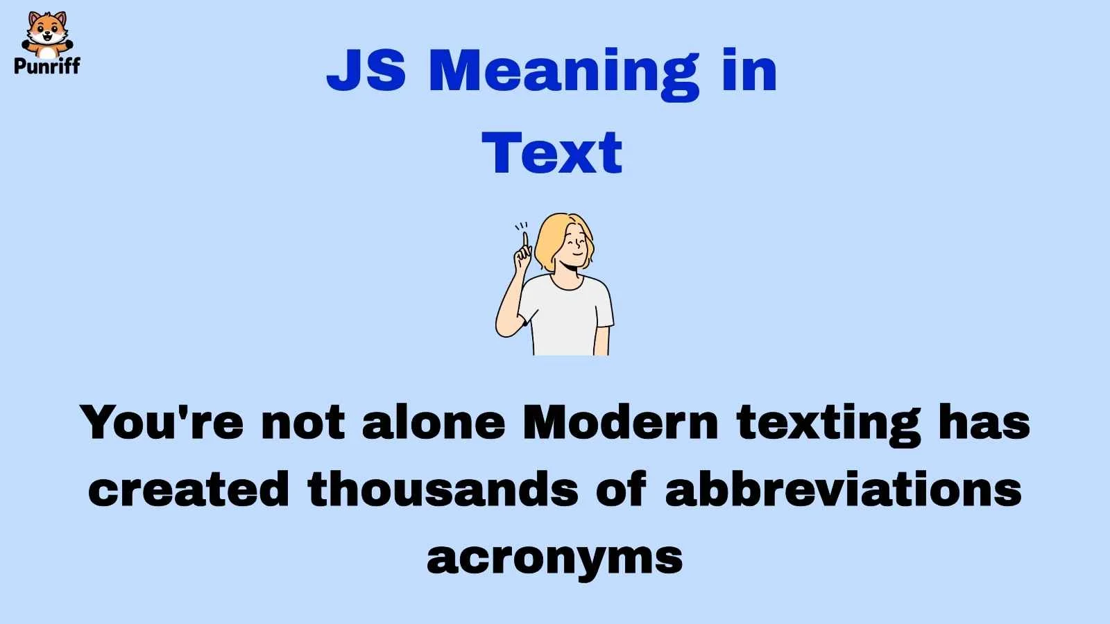 JS Meaning in Text