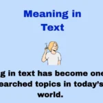 Meaning in Text