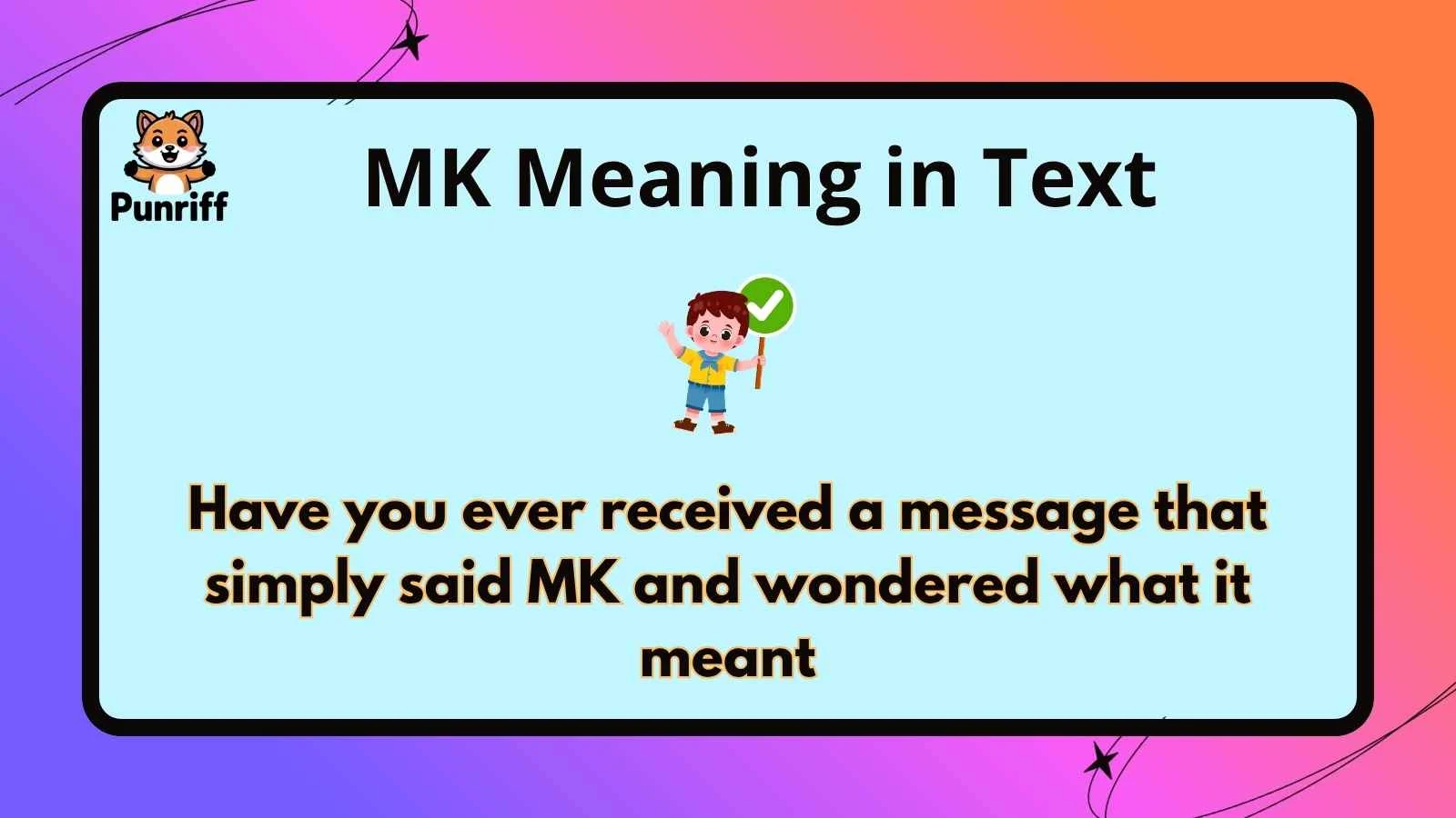 MK Meaning in Text