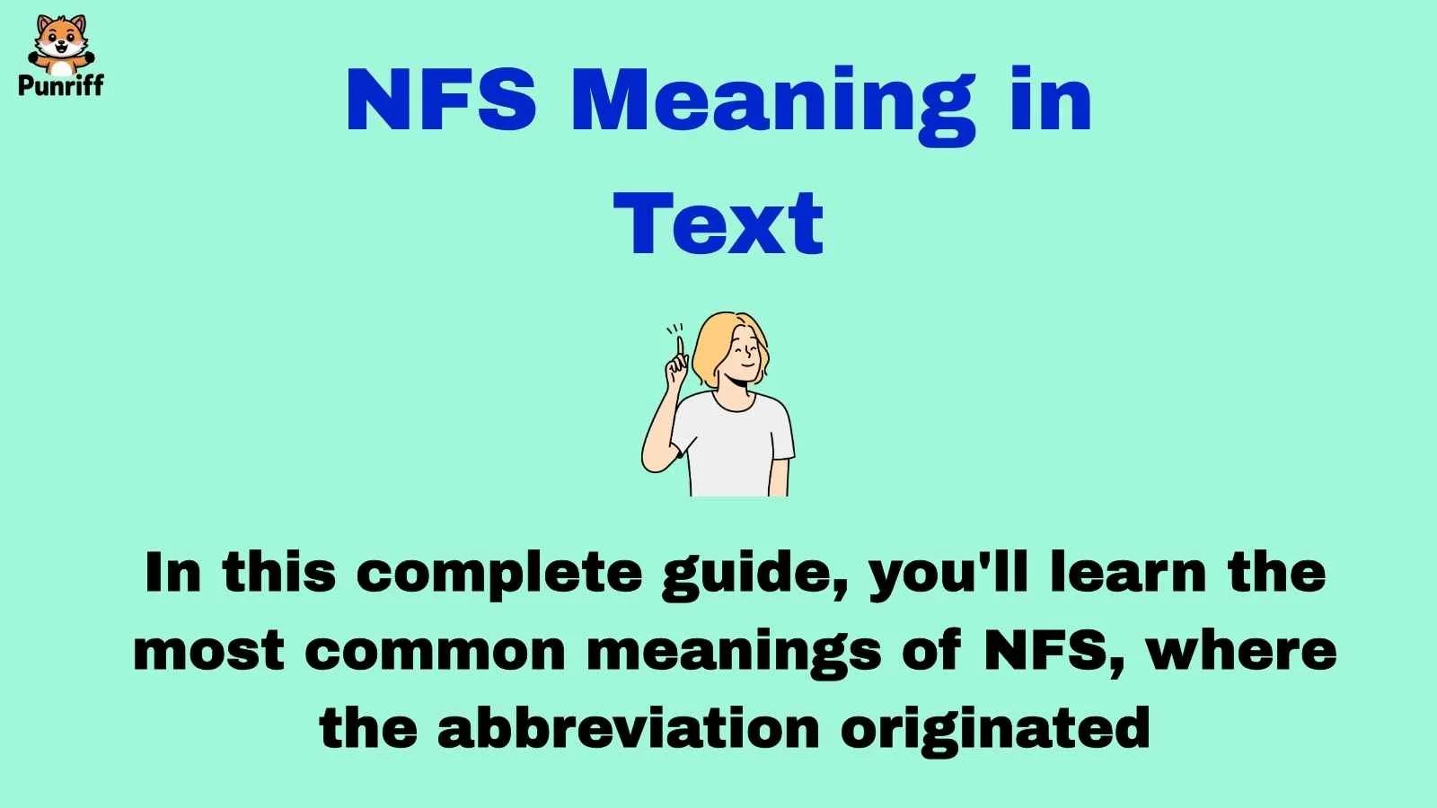 NFS Meaning in Text