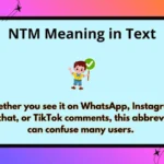 NTM Meaning in Text