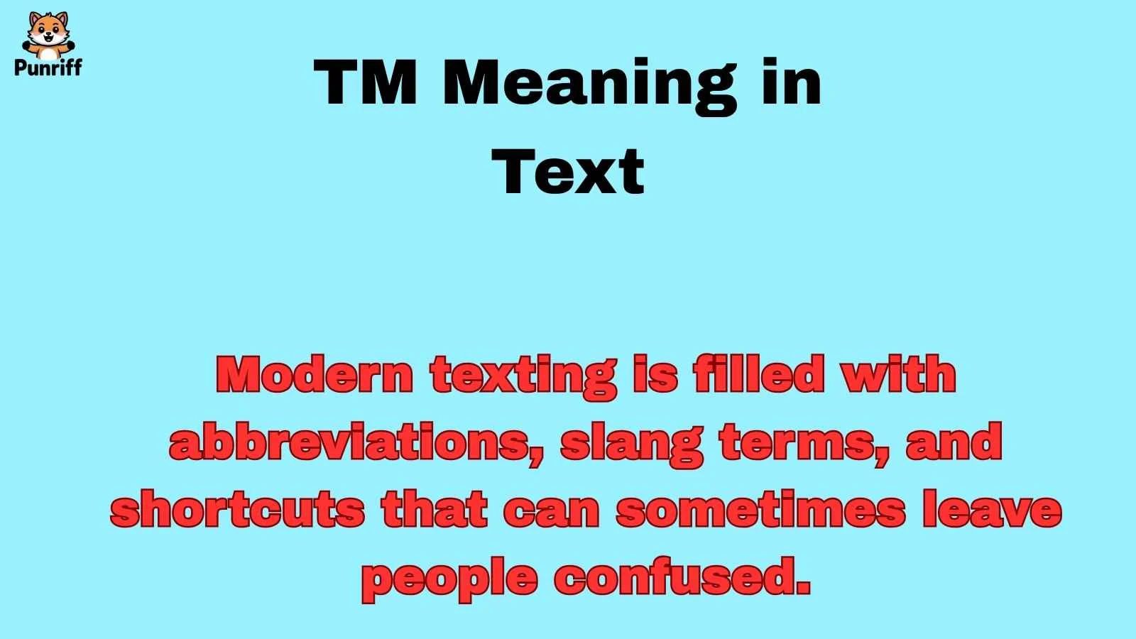 TM Meaning in Text