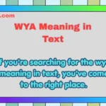 WYA Meaning in Text