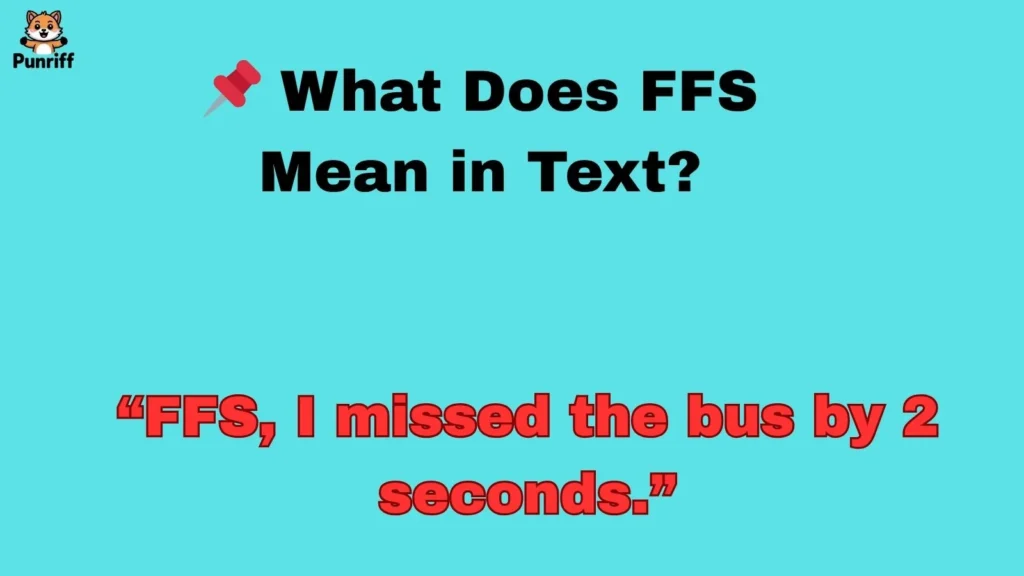 📌 What Does FFS Mean in Text?